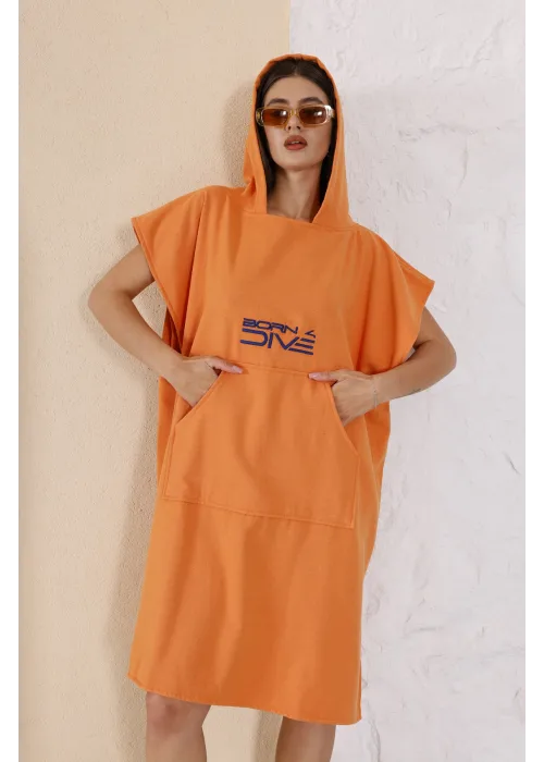 Born 4 Dive Orange Poncho