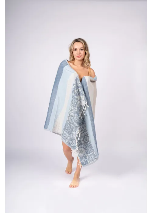 Caria Blue Peshtemal