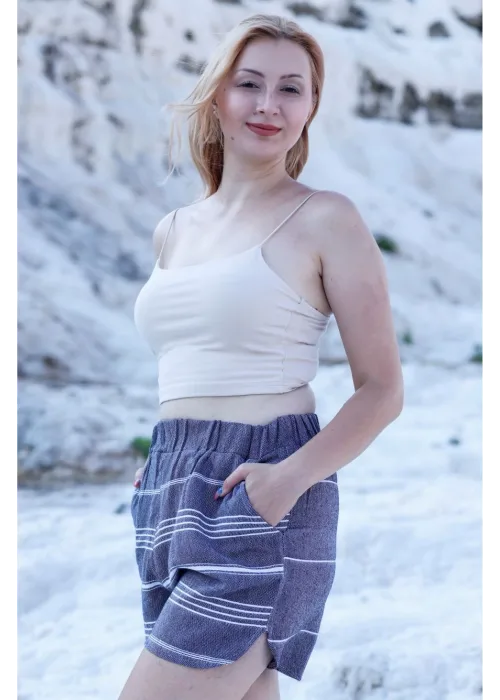 Didyma Navy Blue Beach Shorts