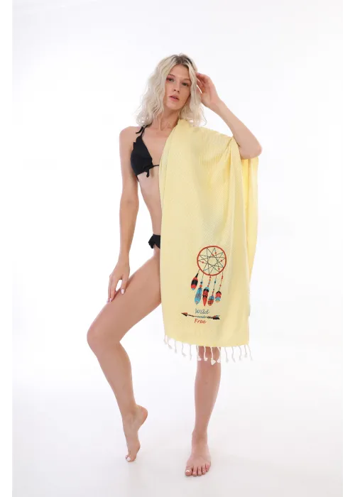 Dreamcatcher Yellow Peshtemal