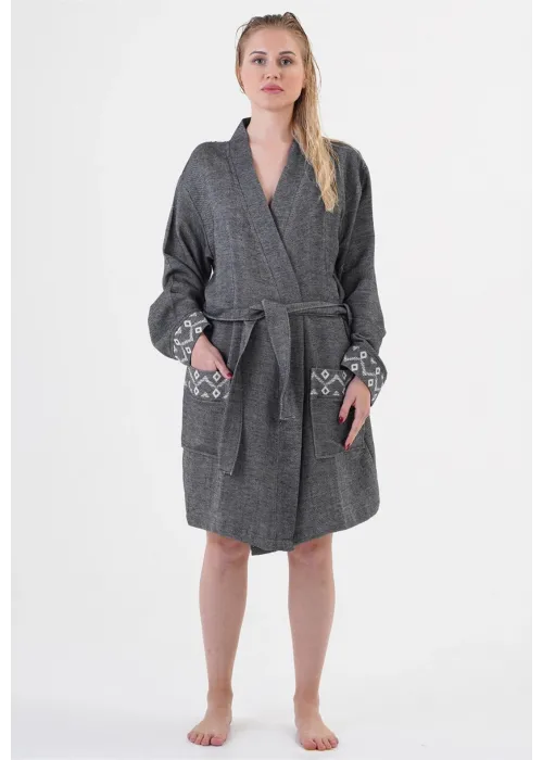 Edessa Black Bathrobe