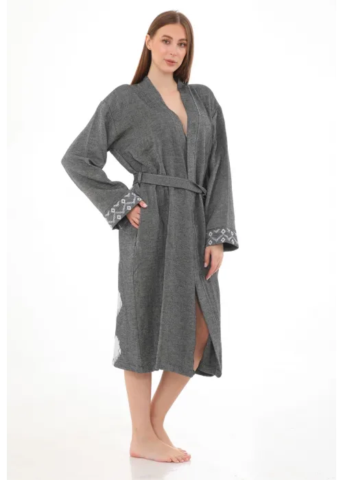 Edessa Black Bathrobe (plain long)