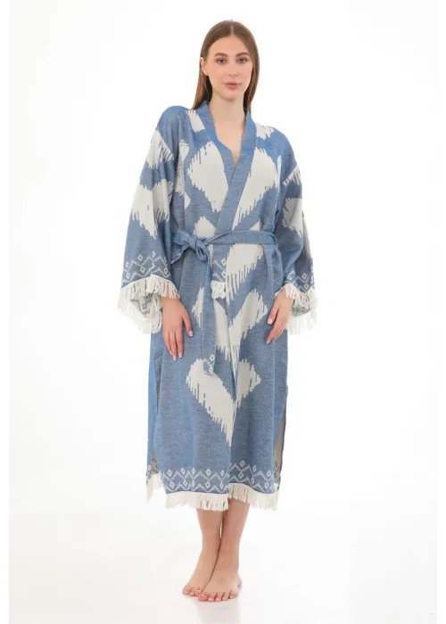 Edessa Blue Bathrobe ( V long)