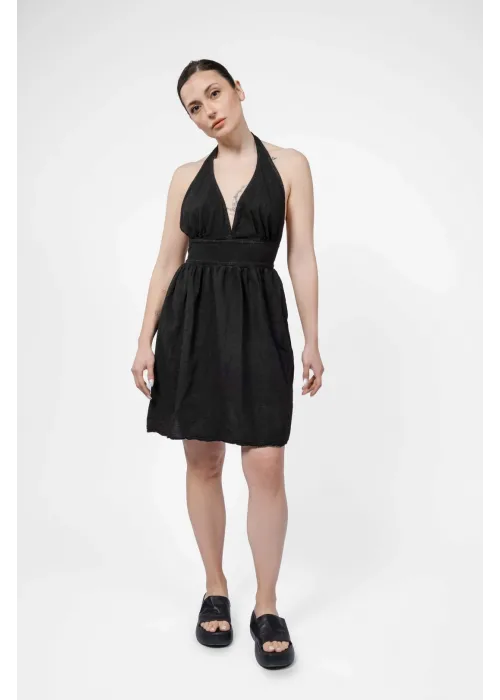 Ateiler Chaputs Linen Hera Black Dress One-Size