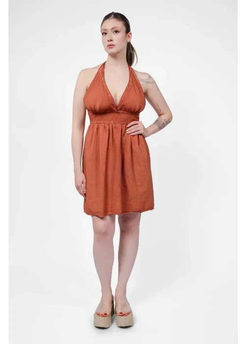 Ateiler Chaputs Keten Hera Terra Elbise One-Size