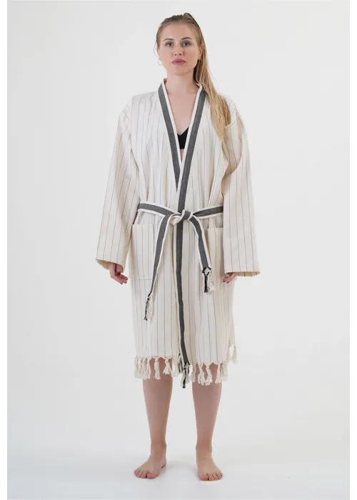 Hieron Beige Bathrobe