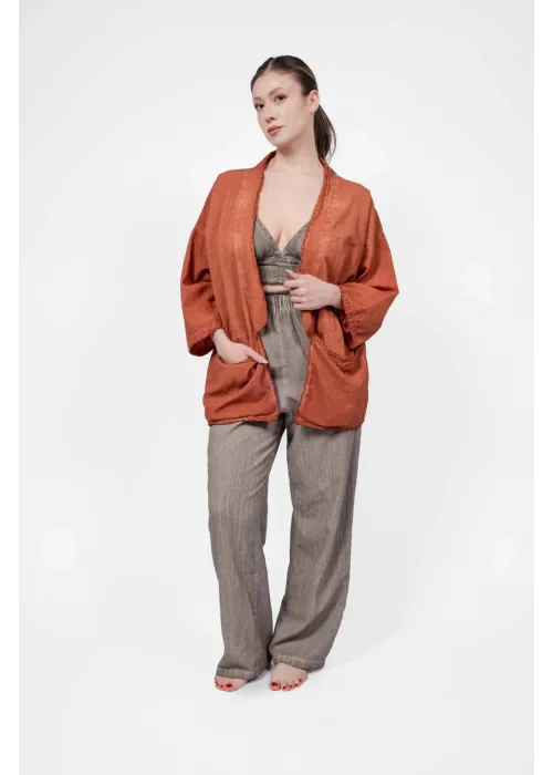 Ateiler Chaputs Keten Terra Kimono One-Size