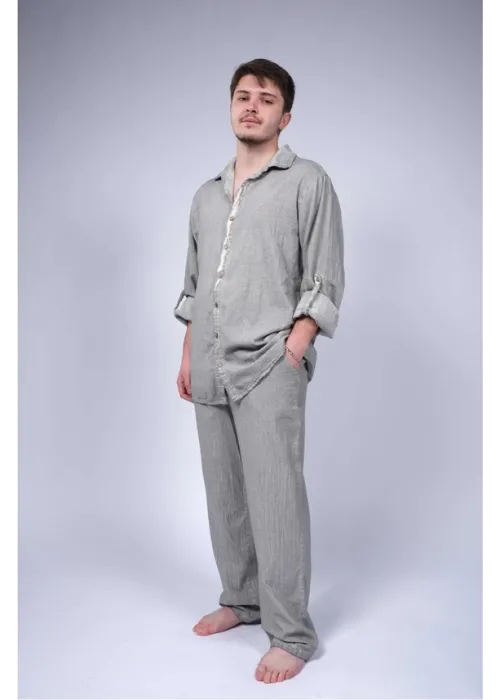 Atelier Chaputs Linen Green Pants