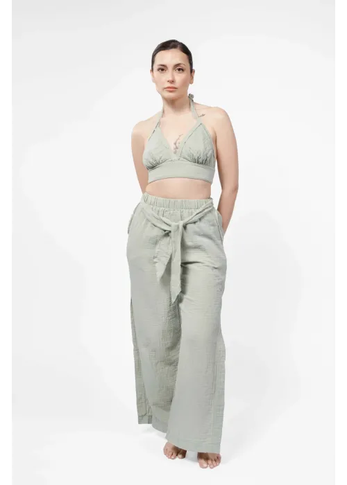 Ateiler Chaputs Keten Luna Yeşil Büstiyer One-Size