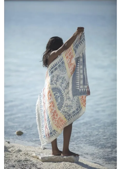 Melanella Navy Blue Peshtemal