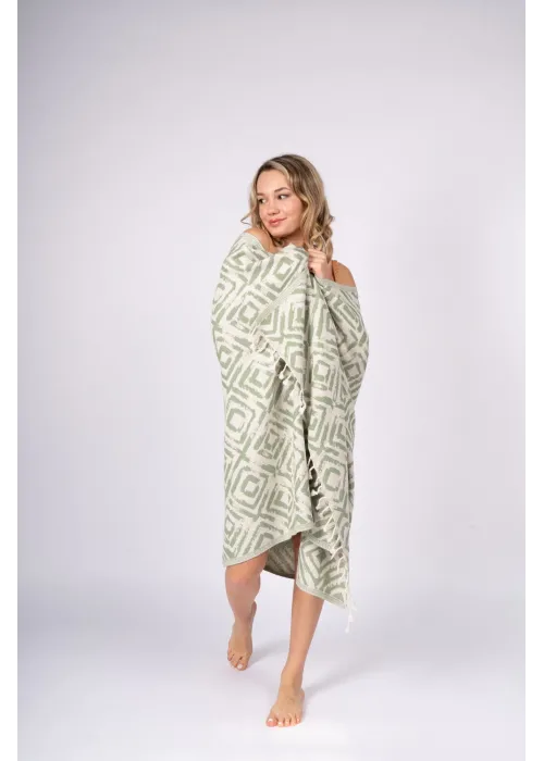 Misis Khaki Green Peshtemal