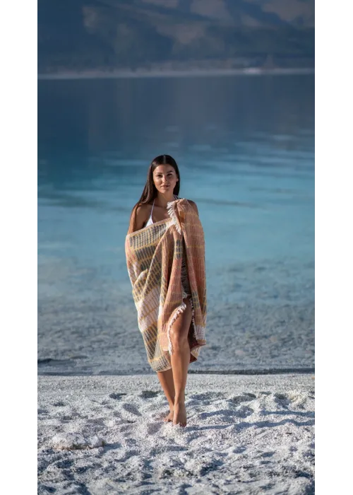 Nerite Yellow & Red Peshtemal