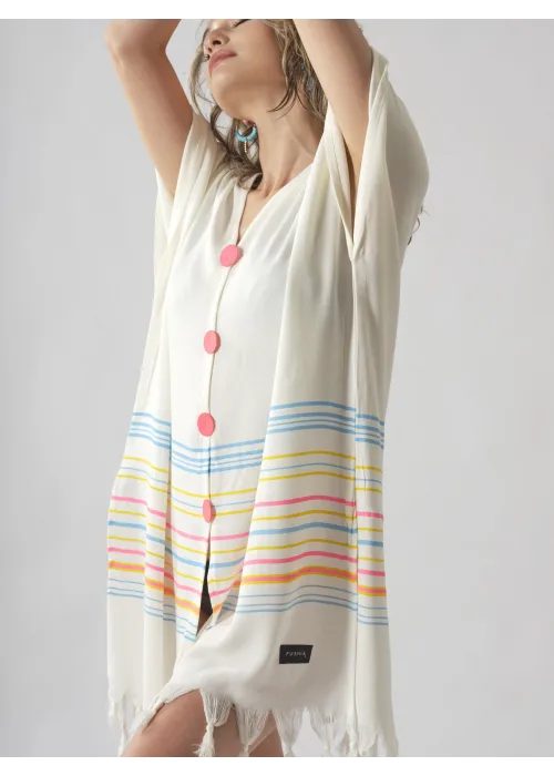 Pink Buttoned Elbise