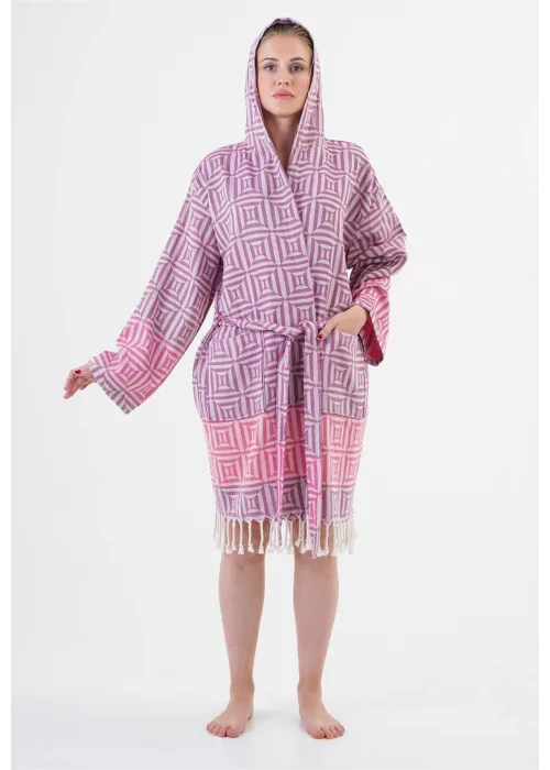 Square Pink Bathrobe