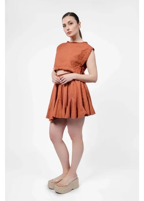 Ateiler Chaputs Keten Vesa Terra Crop One-Size