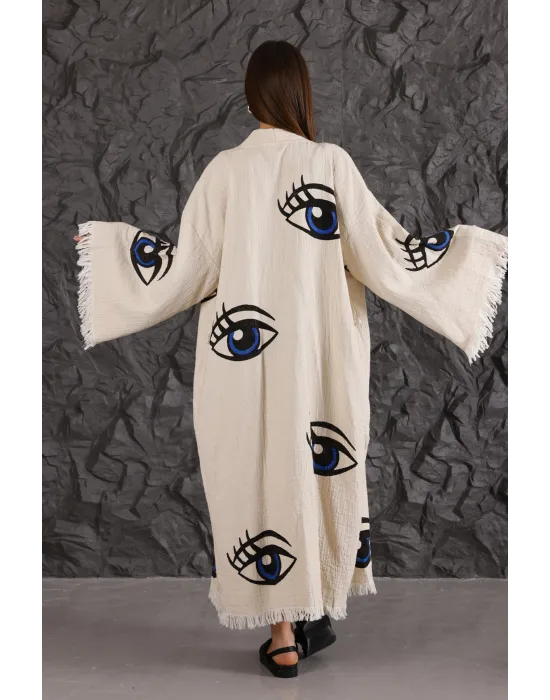 Eye Wooden Printed Kaftan