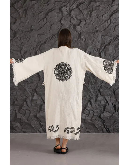 Lifetree Wooden Printed Kaftan