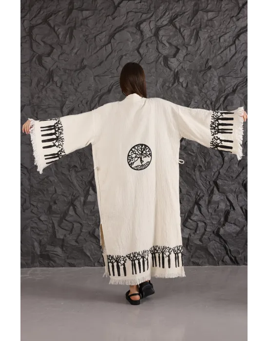 Lifetree Wooden Printed Kaftan