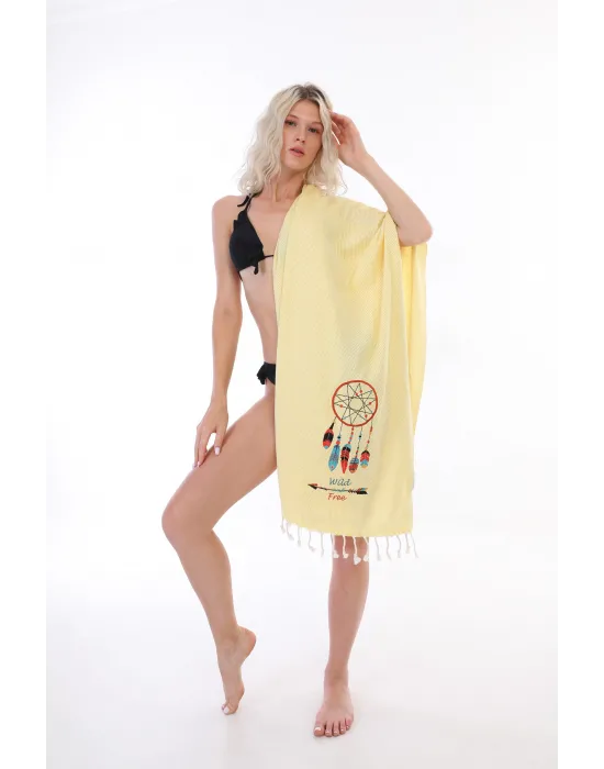 Dreamcatcher Yellow Peshtemal