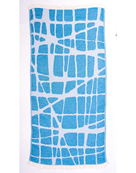 Fortuna Turquoise Peshtemal (Double Face)