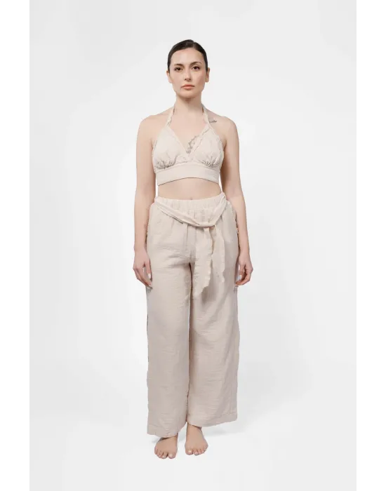 Atelier Chaputs Linen Luna Beige Bustier One-Size