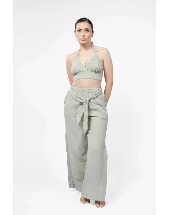 Ateiler Chaputs Keten Luna Yeşil Büstiyer One-Size