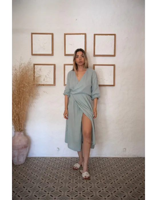 Muse Muslin Wrap Elbise