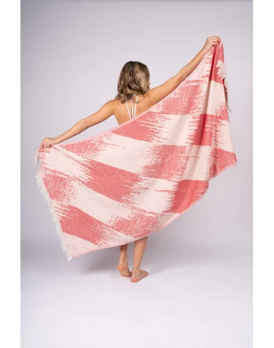 Perge Red Peshtemal (Double Face)