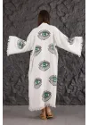 Green Eye Wooden Printed Kaftan