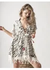 Zebra White Dress