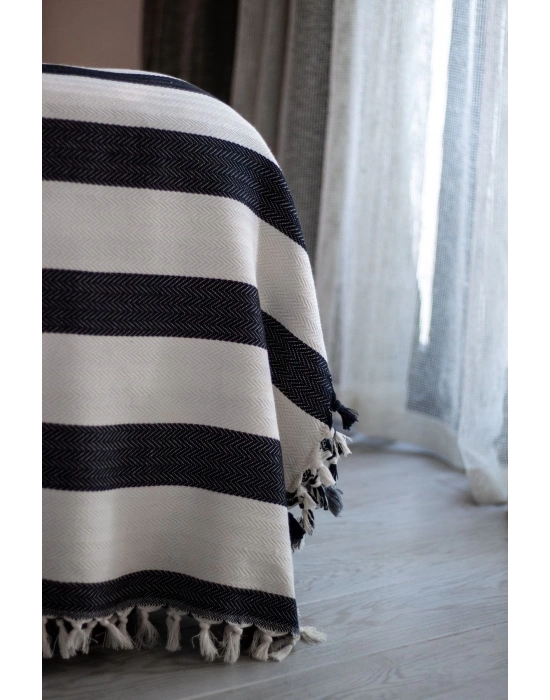 Zebra El Dokuması XL Battaniye