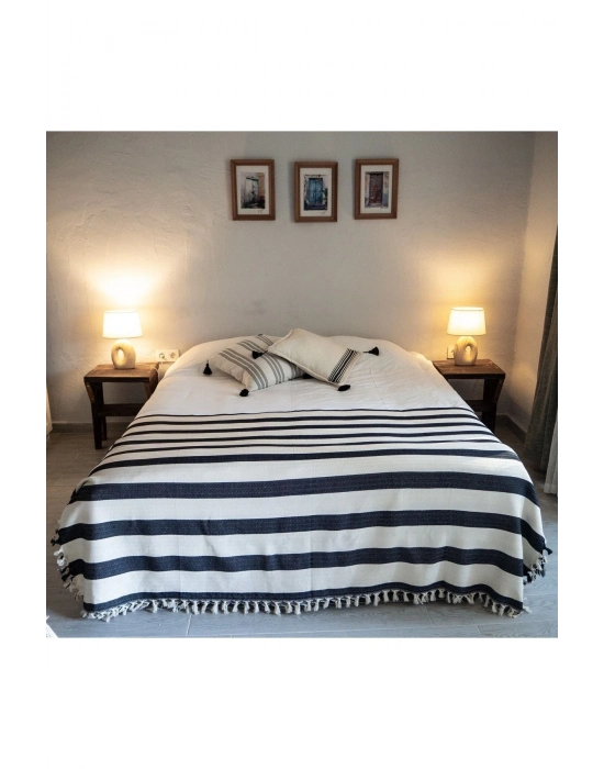 Zebra El Dokuması XL Battaniye