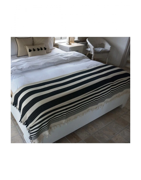 Zebra El Dokuması XL Battaniye