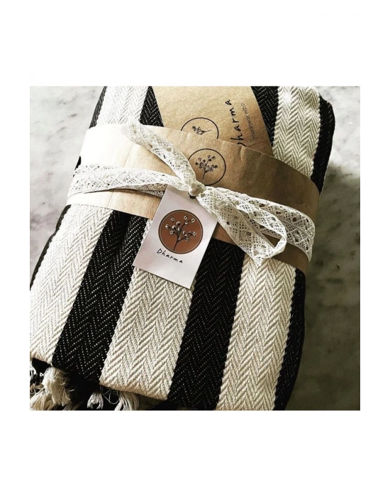 Zebra El Dokuması XL Battaniye