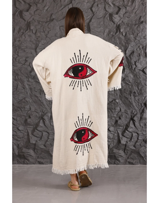 Eye Wooden Printed Kaftan