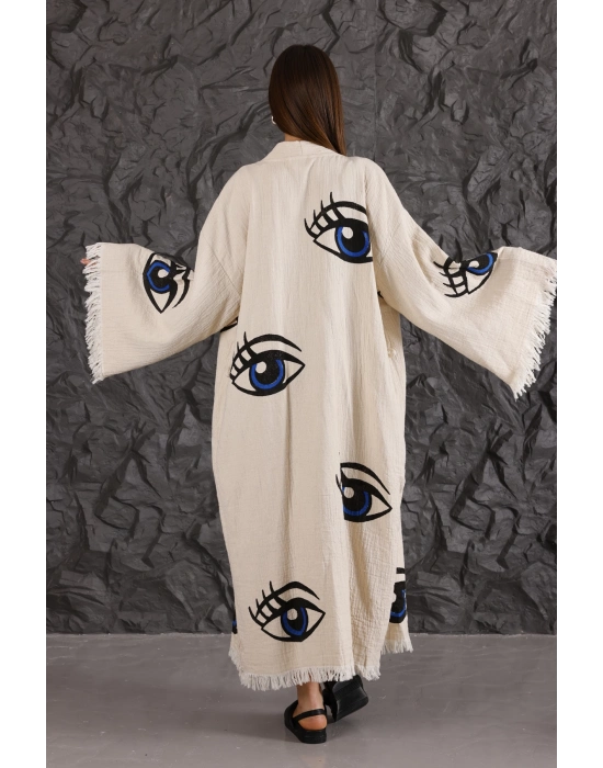 Eye Wooden Printed Kaftan