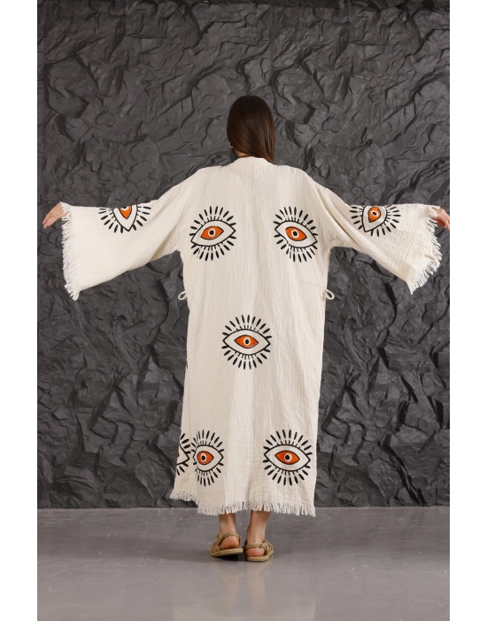 Eye Wooden Printed Kaftan