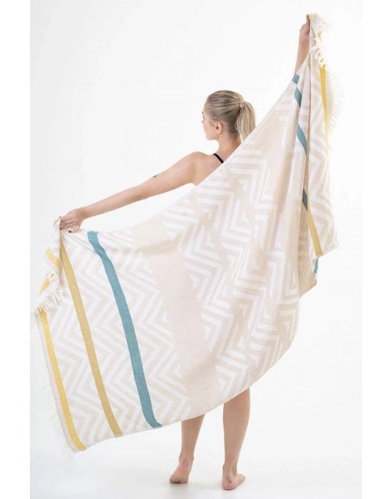 Amos Beige Peshtemal