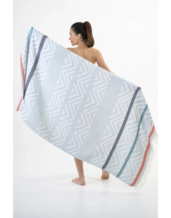 Amos Açık Mavi Peshtemal