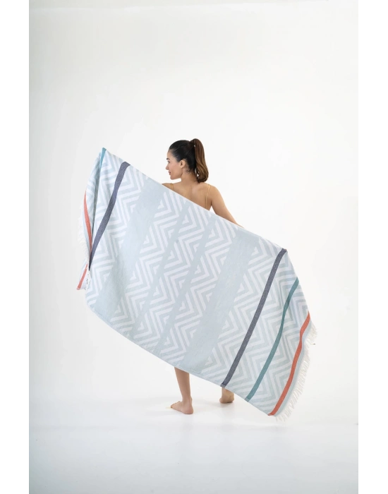 Amos Açık Mavi Peshtemal