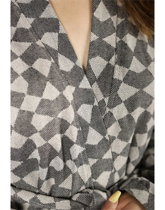 Aphrodithe Siyah Bornoz