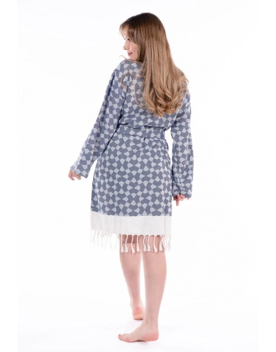 Aphrodithe Navy Blue Bathrobe