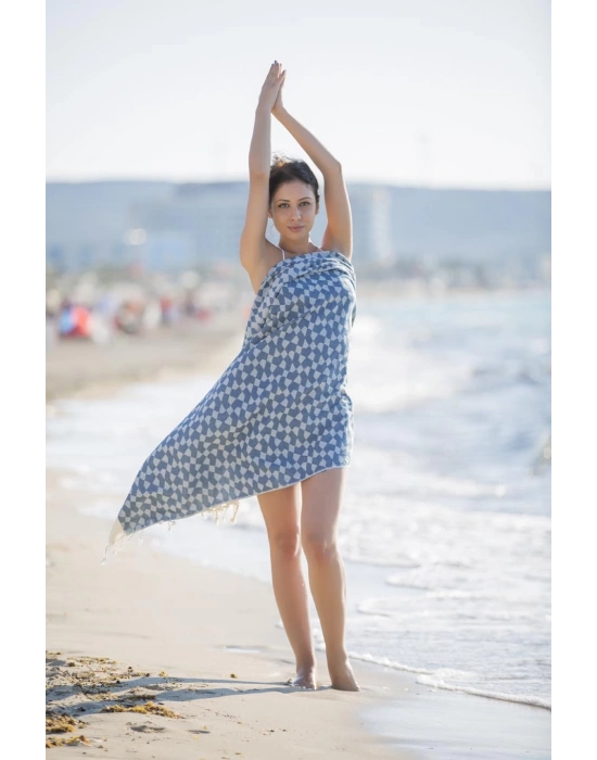 Aphrodithe Lacivert Peshtemal