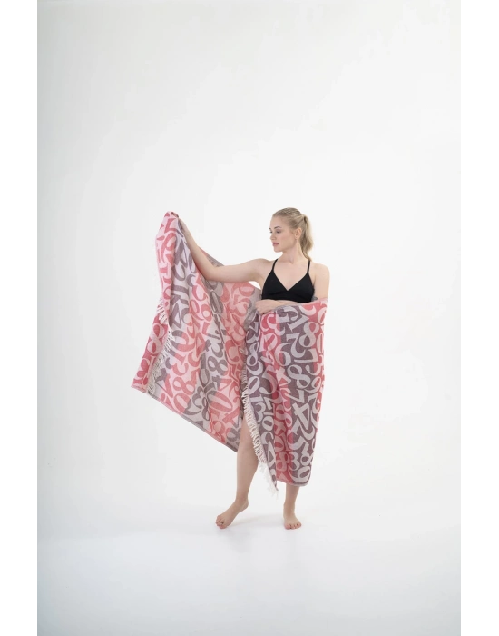 Apollonia Burgundy & Kırmızı Peshtemal