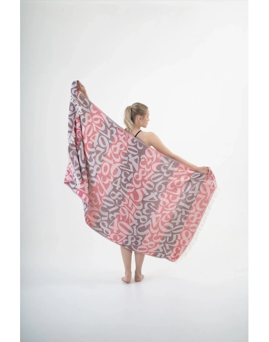 Apollonia Burgundy & Kırmızı Peshtemal