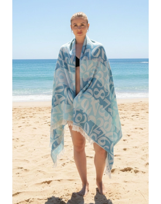 Apollonia Turquoise & Mint Peshtemal