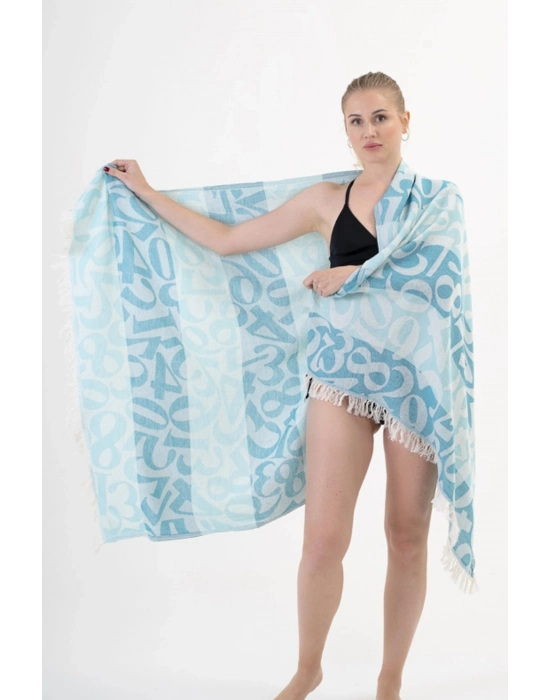 Apollonia Turquoise & Mint Peshtemal