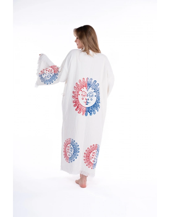 Arinna Ahşap Baskılı Bornoz