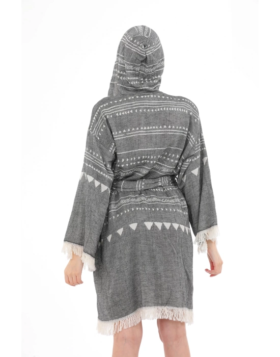 Aspendos Black Bathrobe