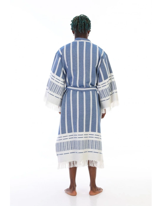 Astrea Navy Blue Bathrobe